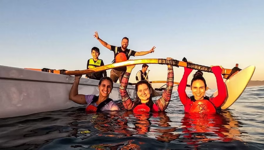 Aula de Canoa Havaiana na Barra da Tijuca