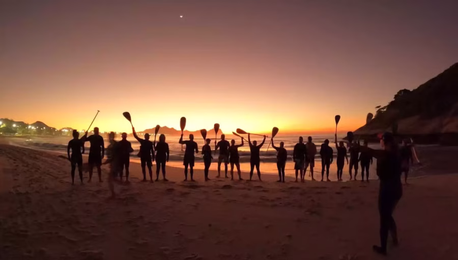 Aula de Canoa Havaiana no Rio de Janeiro