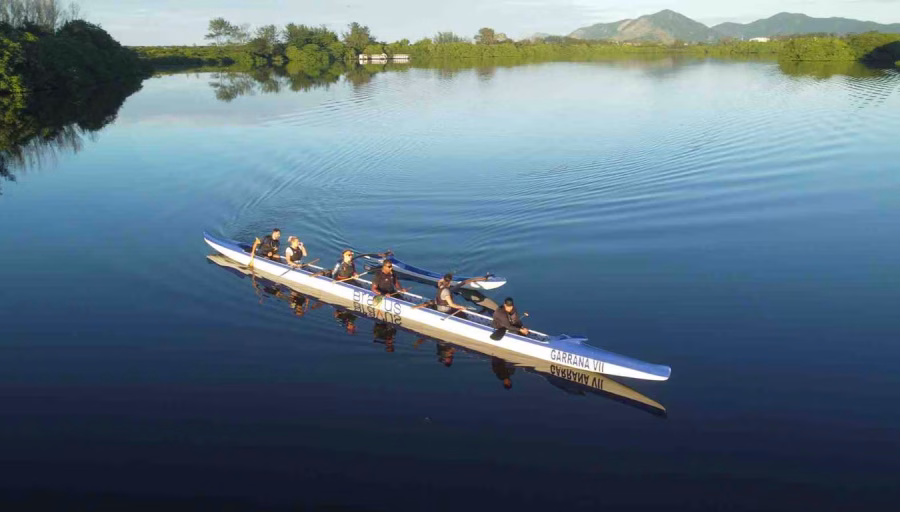 Aula de Canoa Polinésia ao Nascer do Sol na Barra da Tijuca