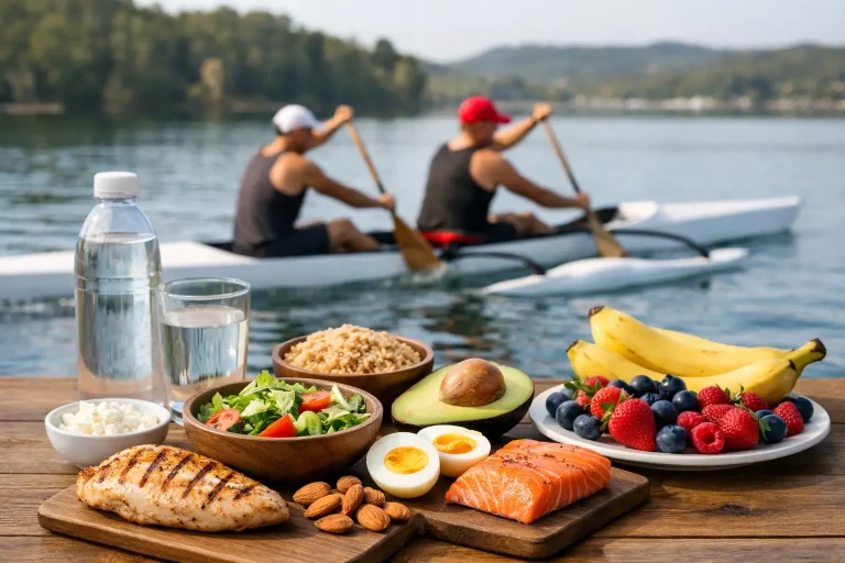 Alimentação para treino de canoa sem erro
