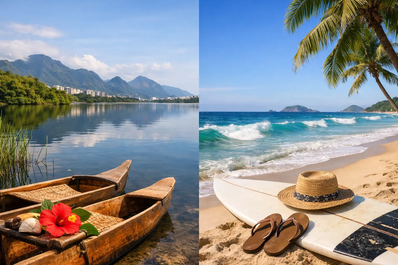 Lagoa de Marapendi ou oceano: qual escolher?